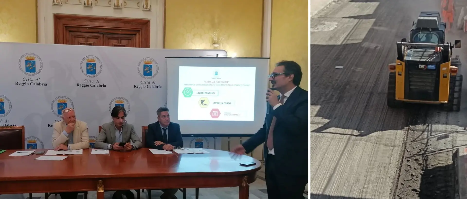 Reggio, dal Comune un investimento da 20 milioni sulle strade. Falcomatà: «Un segnale di attenzione, e non finisce qui…»