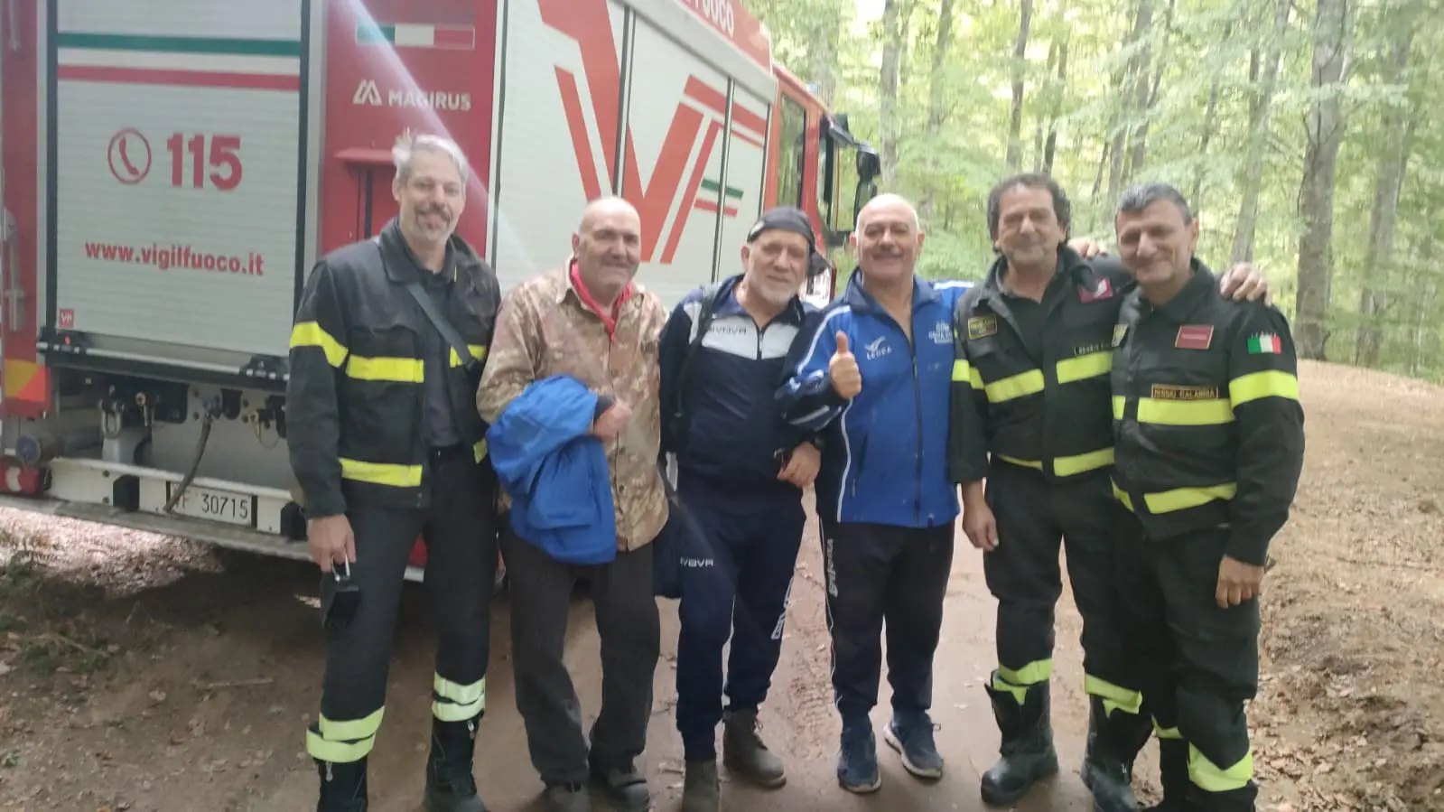 Recuperati tre uomini dispersi nei boschi dell'Aspromonte mentre cercavano funghi