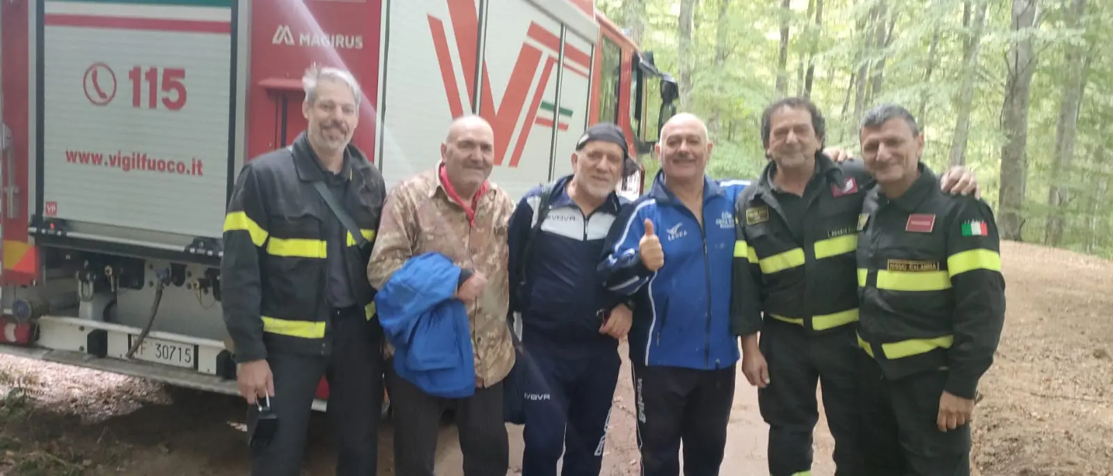 Recuperati tre uomini dispersi nei boschi dell'Aspromonte mentre cercavano funghi