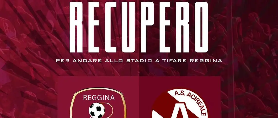 Reggina, la seconda parte della gara con l’Acireale si disputerà mercoledì 16 ottobre alle ore 15