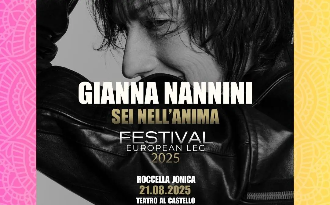 Roccella Summer Festival 2025, confermata Gianna Nannini: è il primo nome del cast artistico
