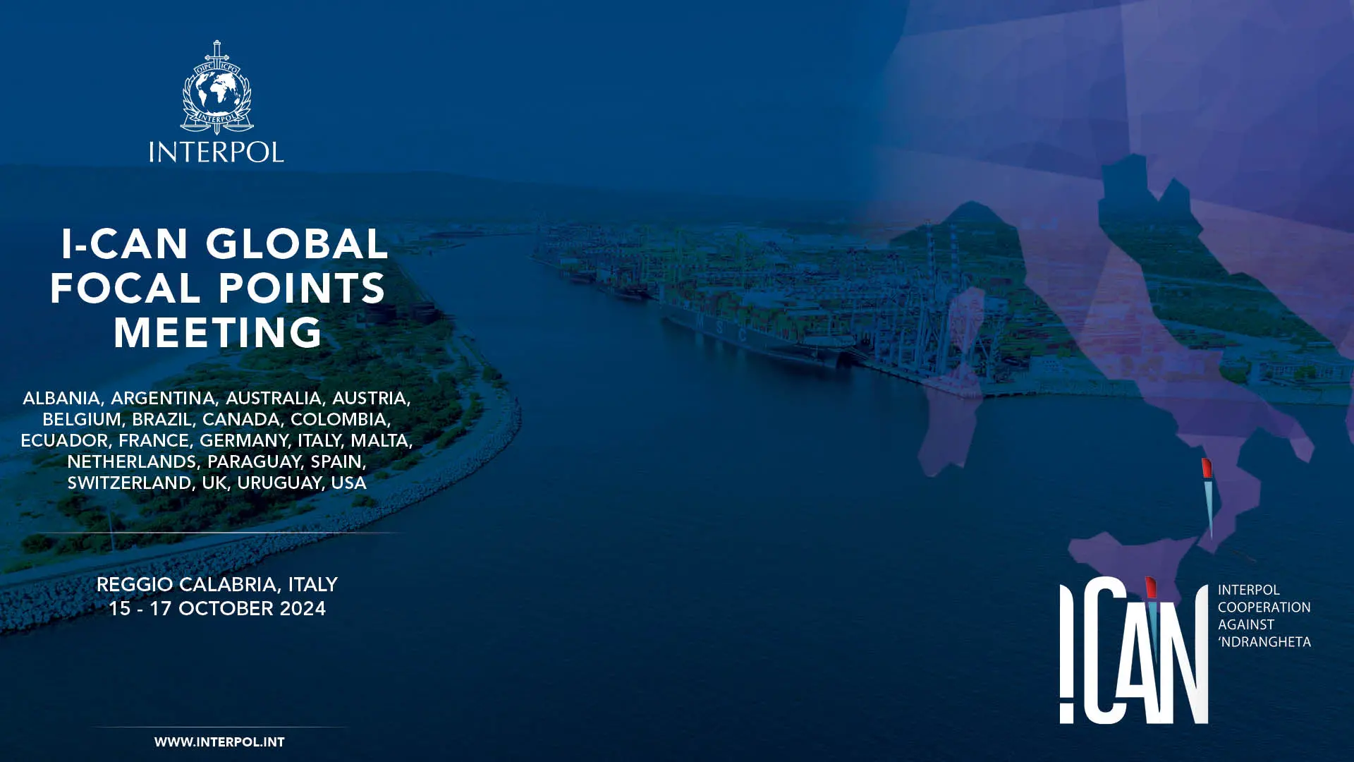 Reggio Calabria ospita il summit internazionale del Progetto I-CAN contro la 'Ndrangheta