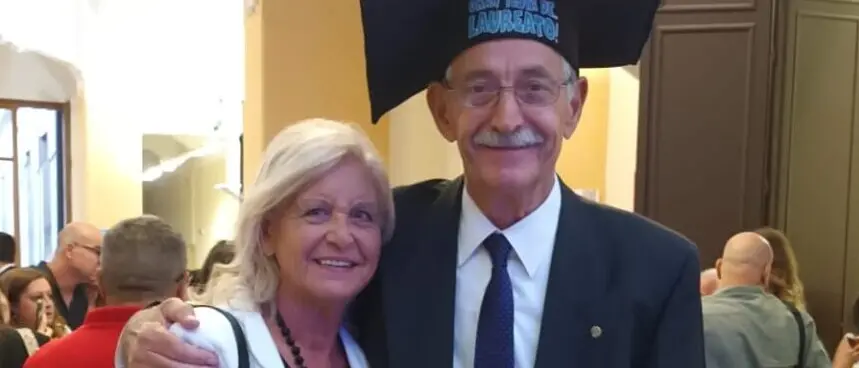 Gennaro Cortese, 50 anni di matrimonio e l’ottava laurea come dono alla moglie Mara