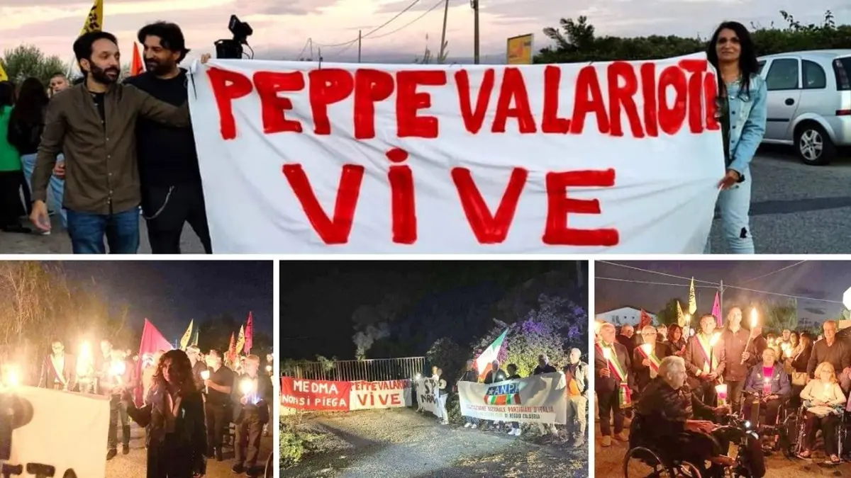 Da San Ferdinando a Nicotera, la fiaccolata in ricordo di Peppe Valarioti