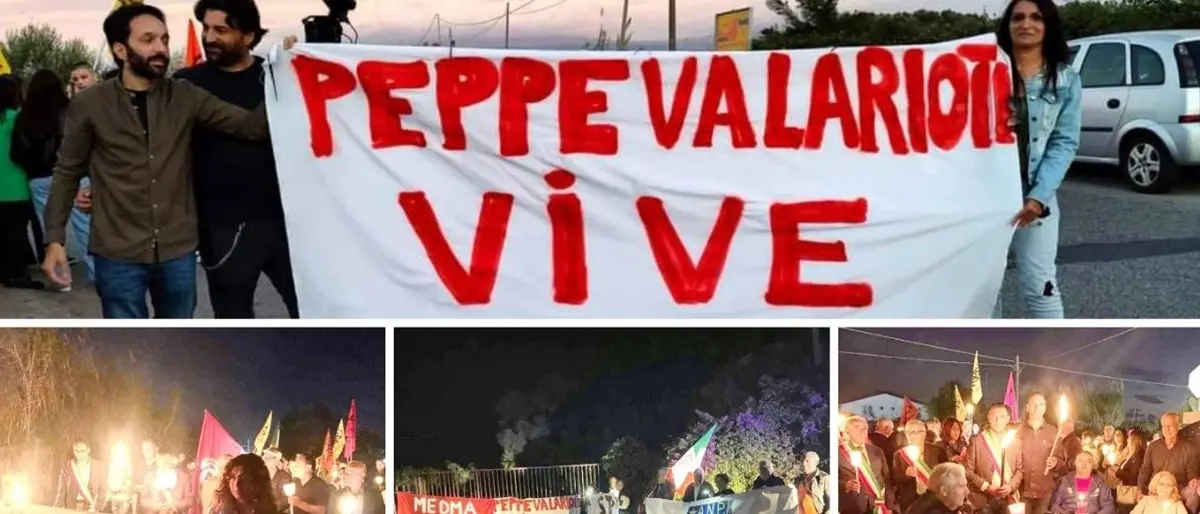 Da San Ferdinando a Nicotera, la fiaccolata in ricordo di Peppe Valarioti