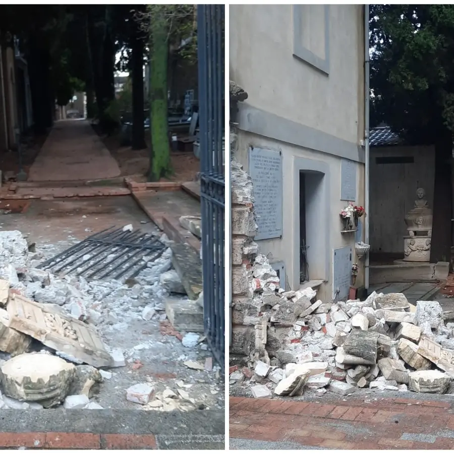 Auto demolisce l'ingresso del cimitero di Caulonia Superiore: area chiusa per diversi giorni