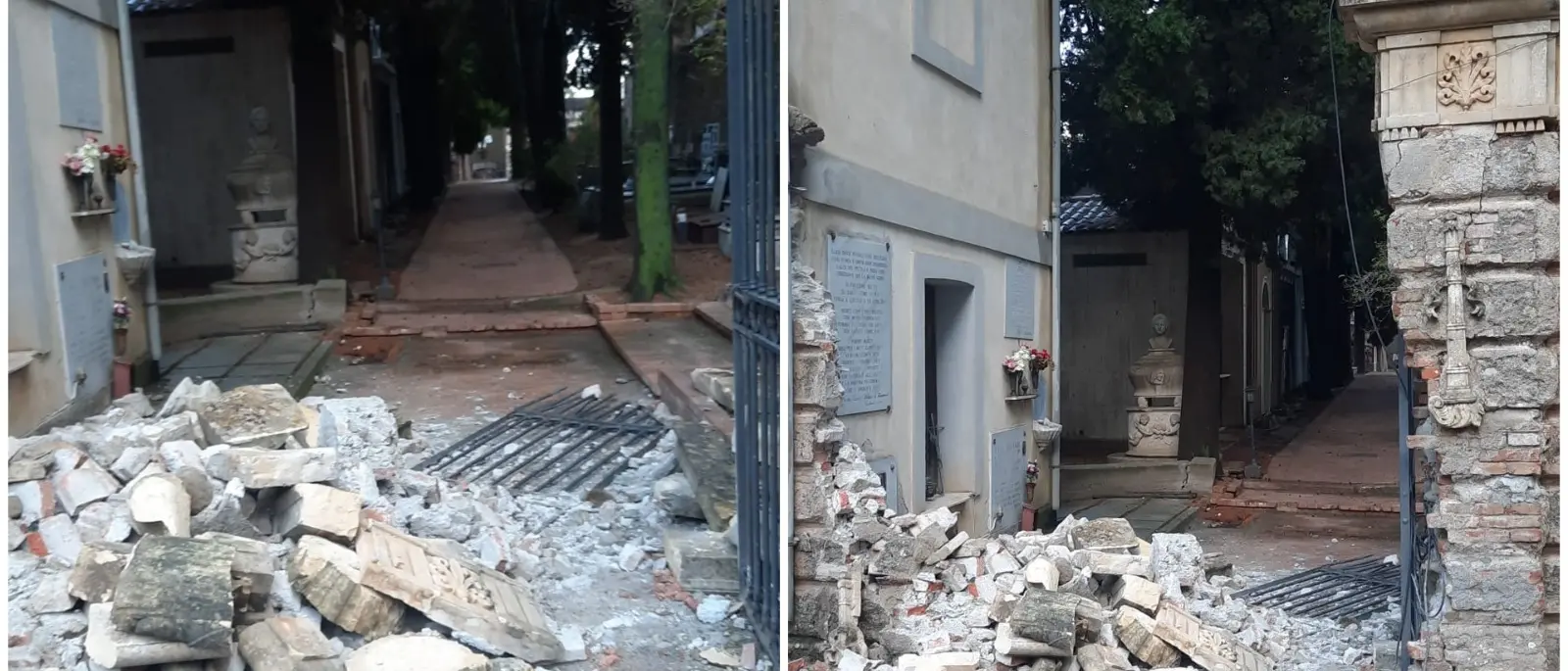 Auto demolisce l'ingresso del cimitero di Caulonia Superiore: area chiusa per diversi giorni