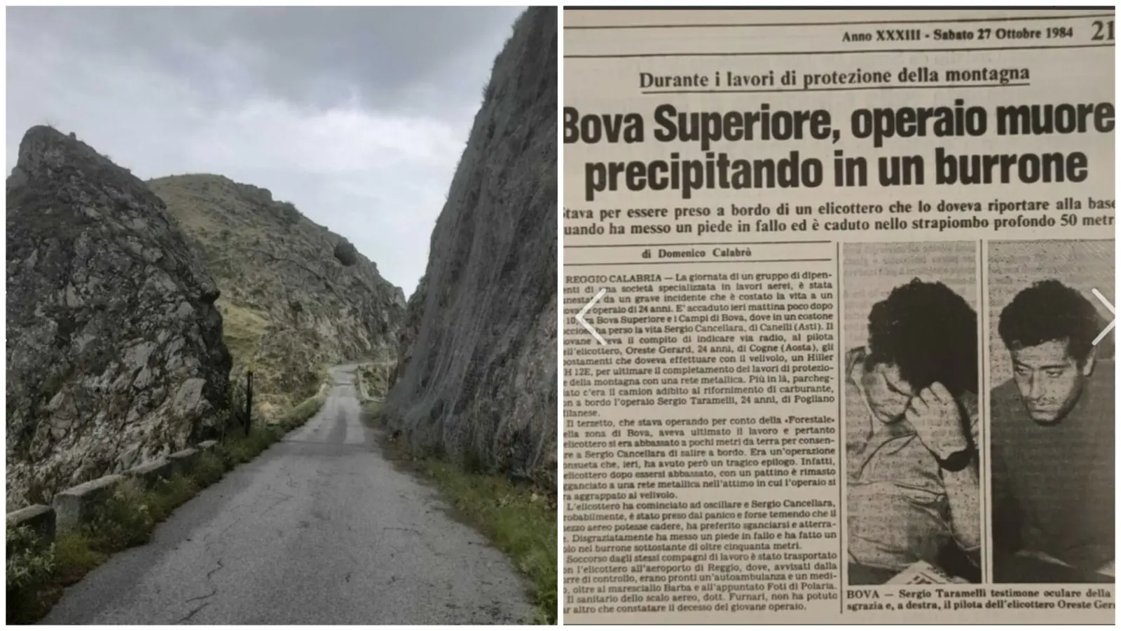 A Bova il ricordo di Sergio Cancellara: dopo 40 anni si riscopre la memoria di un giovane, vittima del lavoro