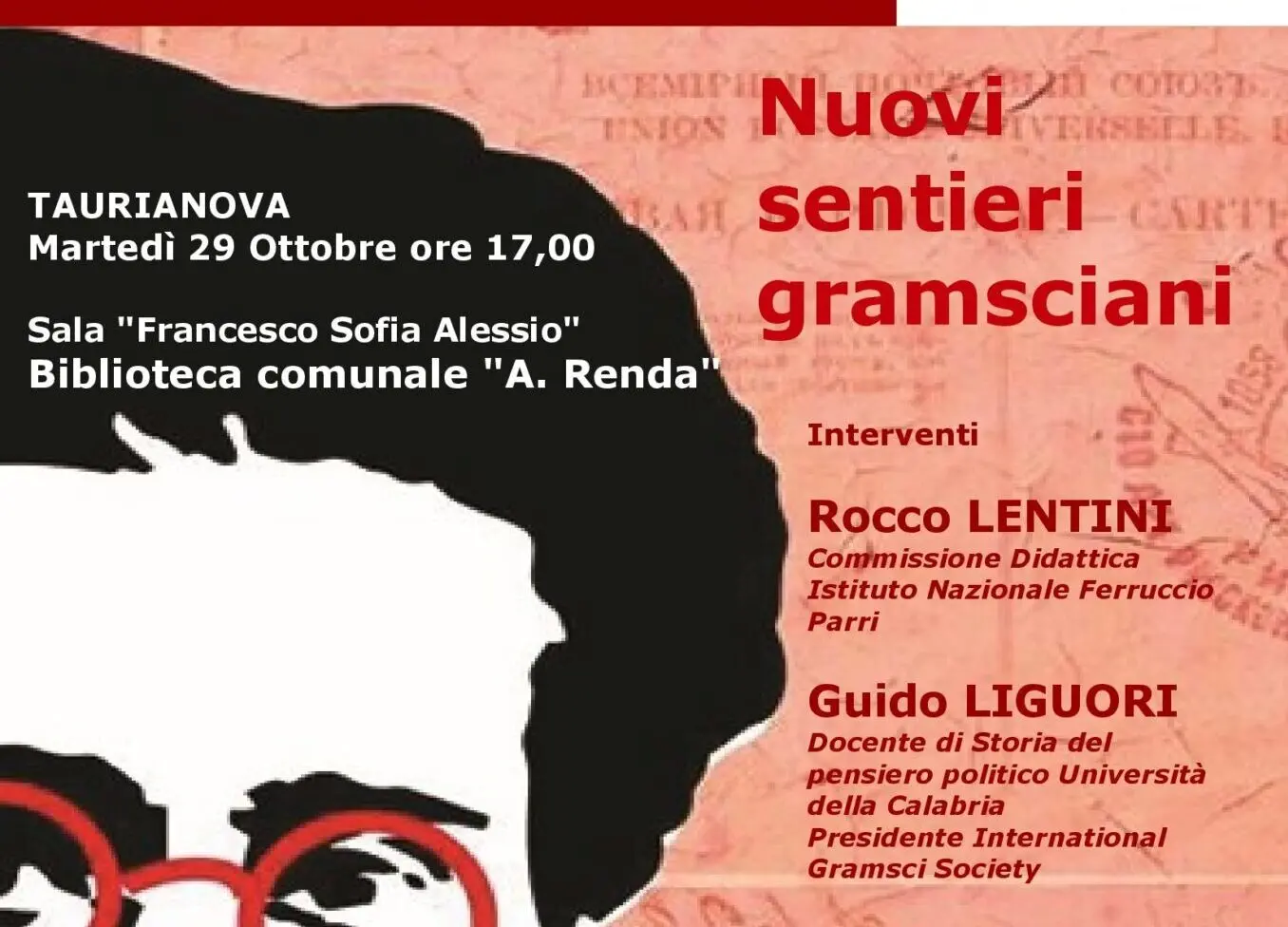 Guido Liguori, massimo studioso di Antonio Gramsci, a Taurianova