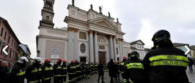 Nel duomo di Alessandria i funerali di Stato dei 3 vigili del fuoco