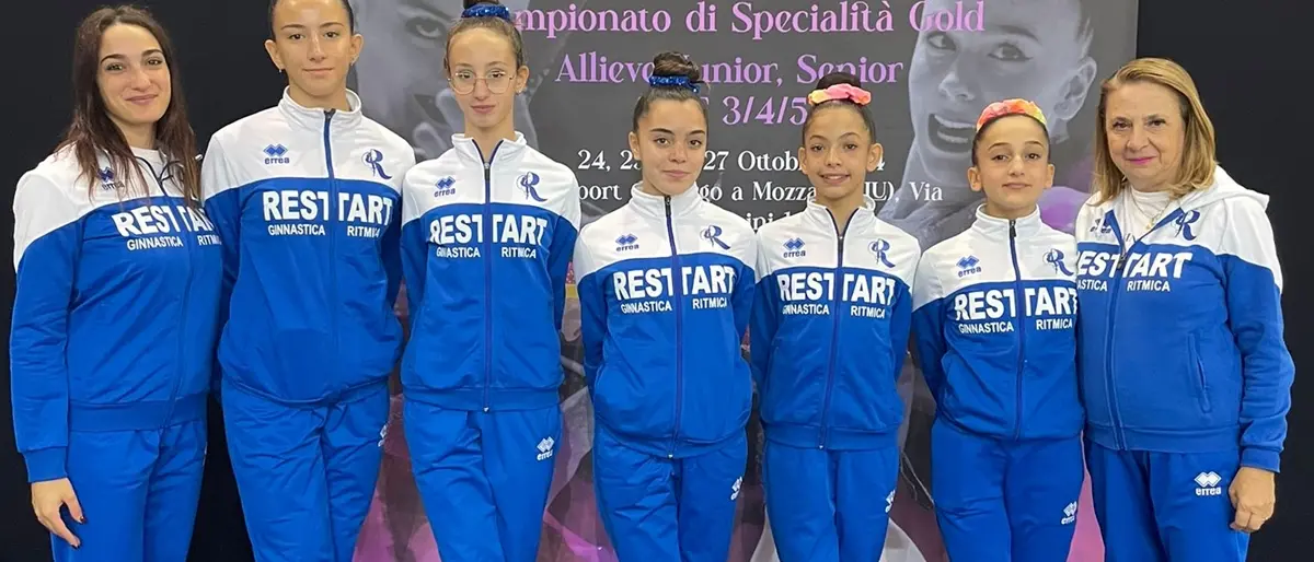 Reggio, la Restart al campionato Gold di ginnastica ritmica in Toscana