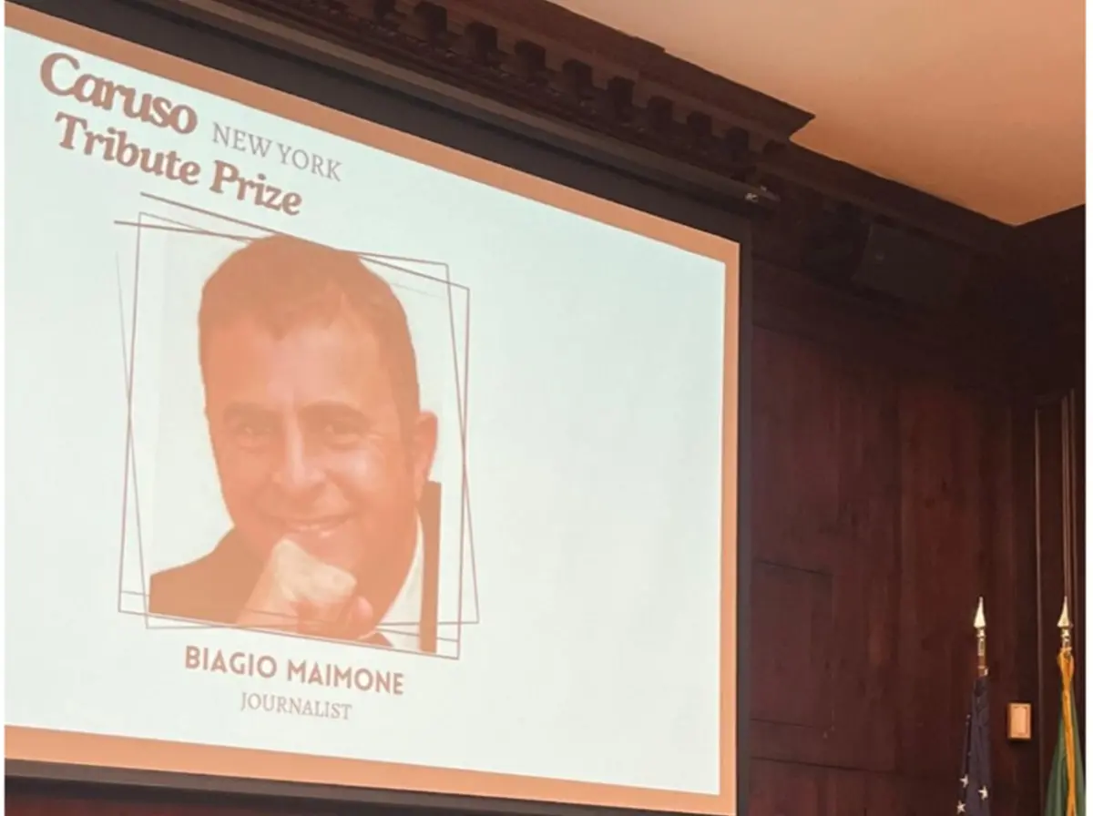 Da Mammola a New York, il giornalista Biagio Maimone insignito del \"Caruso Tribute Prize\"