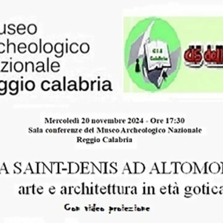 Reggio, al museo la conferenza \"Da Saint – Denis ad Altomonte: Arte e Architettura in Età Gotica\"