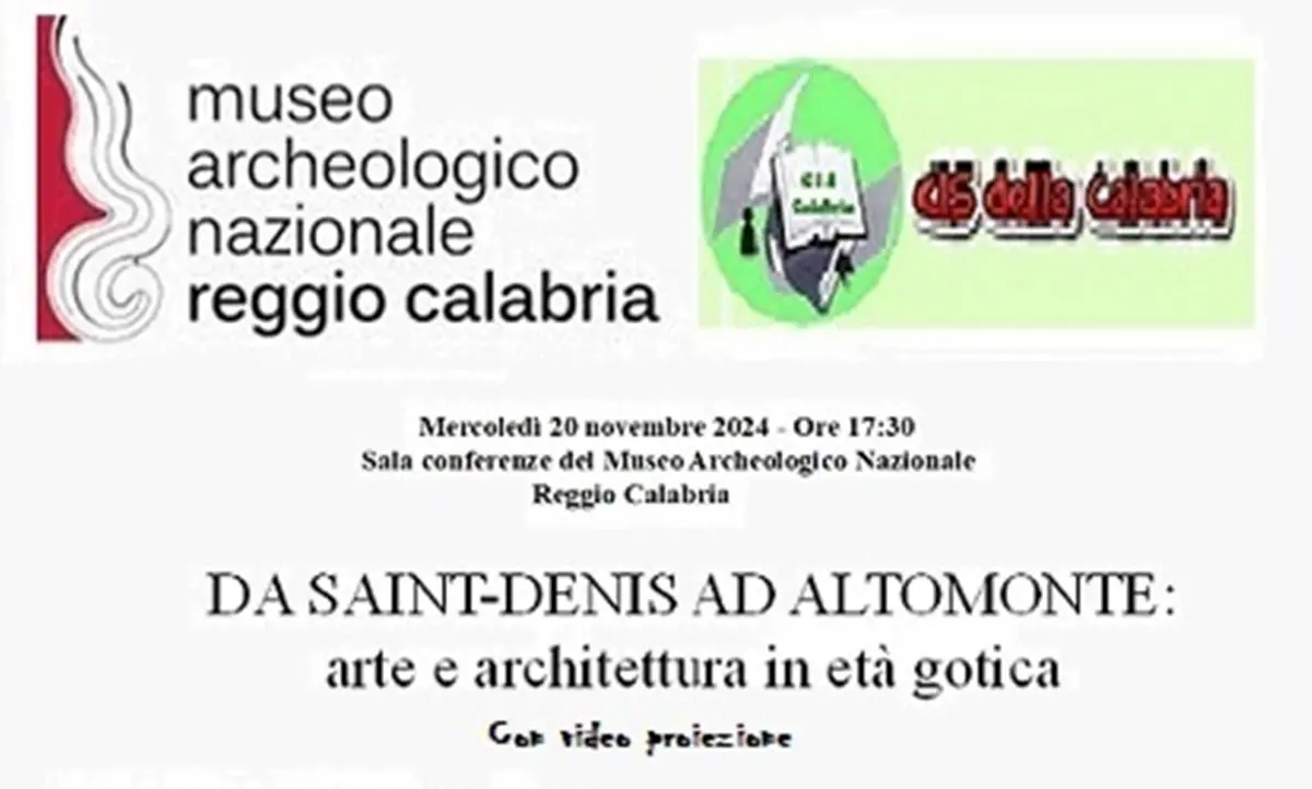 Reggio, al museo la conferenza \"Da Saint – Denis ad Altomonte: Arte e Architettura in Età Gotica\"