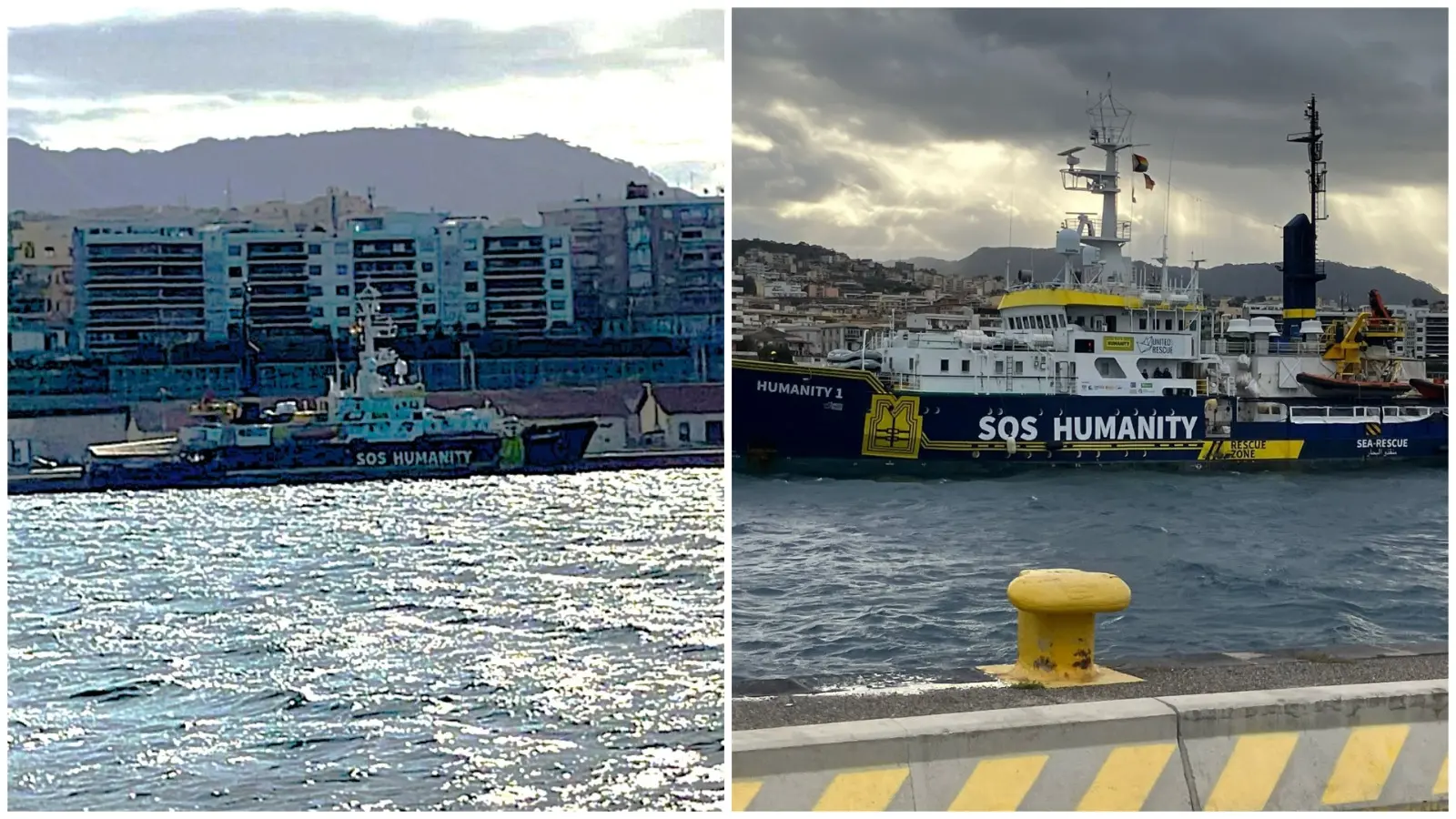 Reggio, attracca la nave Humanity 1 con a bordo 70 migranti, di cui 26 minori