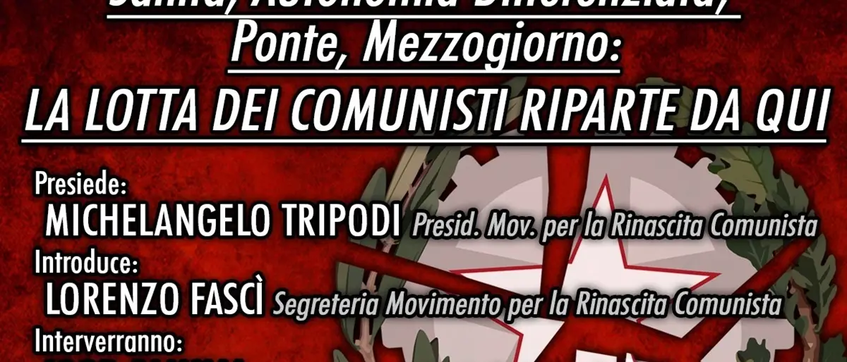 A Reggio la prima manifestazione di Prospettiva Unitaria