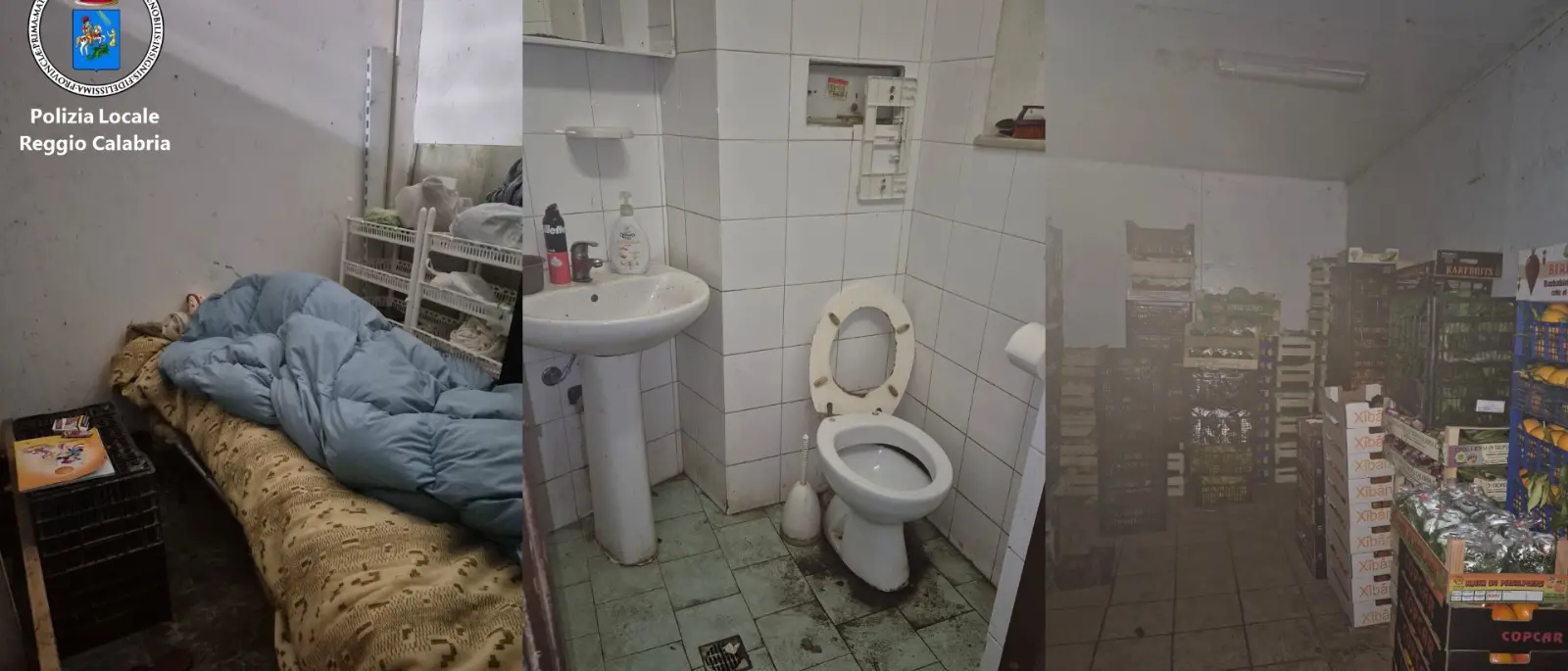 Frutta e verdura avariata e conservata tra melma e giacigli: sequestrato in centro a Reggio negozio degli orrori