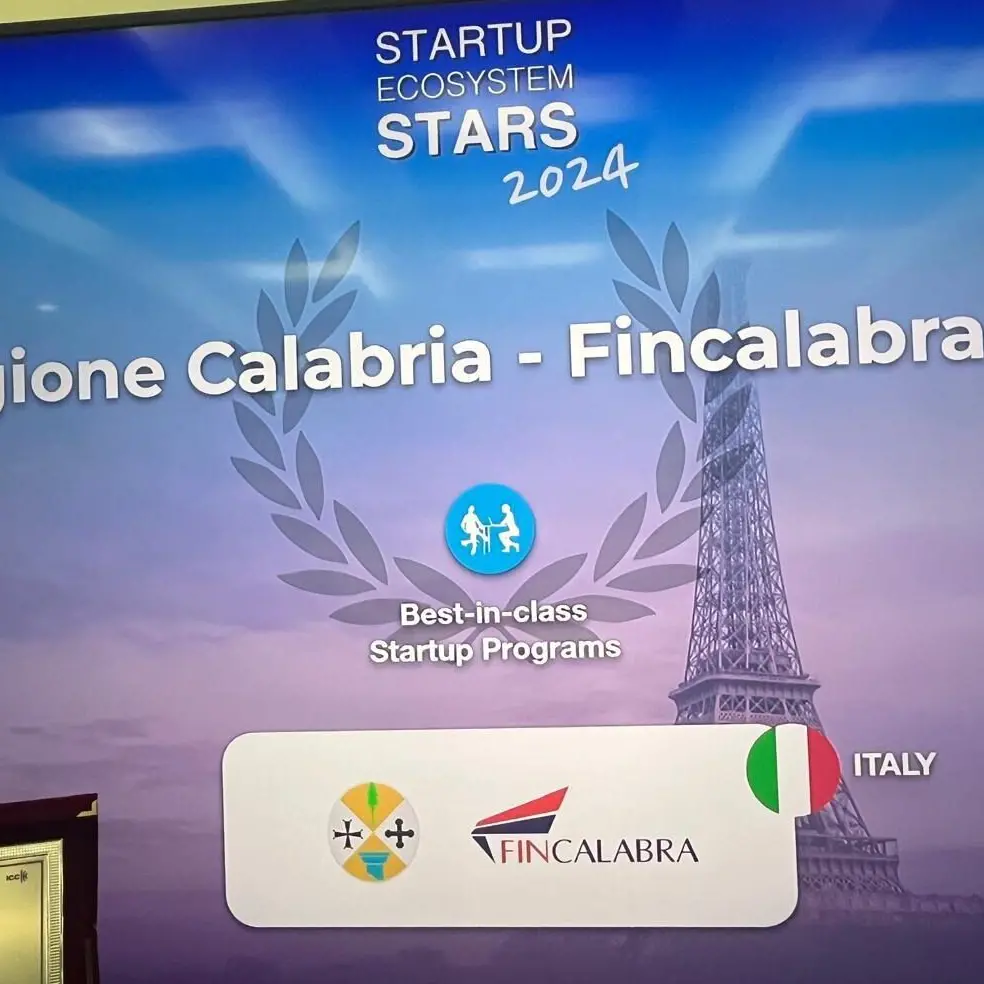 Regione Calabria e Fincalabra Spa premiate ai Startup Ecosystem Stars Awards 2024