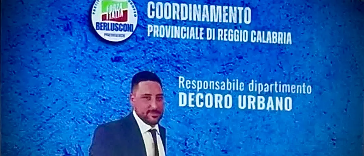 Reggio, Andrea Ferrentino nuovo responsabile del dipartimento Decoro Urbano di Forza Italia