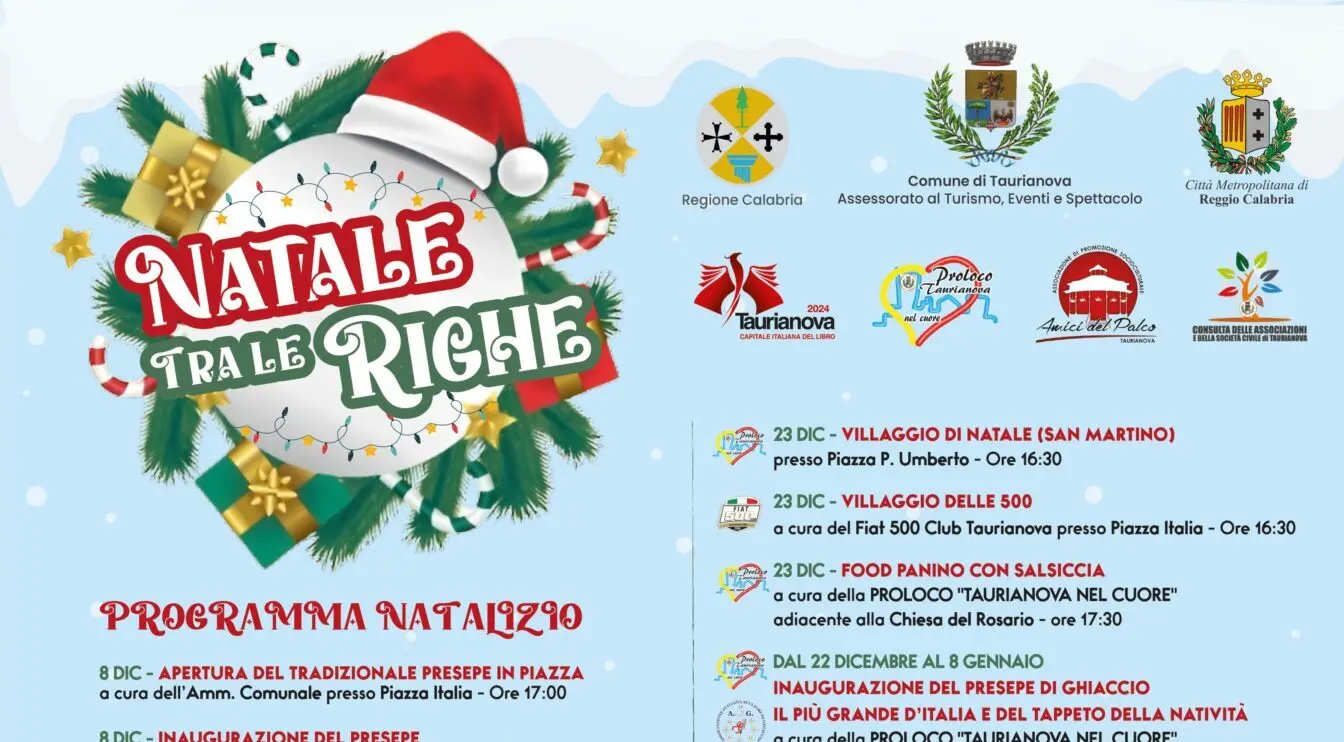 Taurianova, varato il cartellone “Natale tra le Righe”