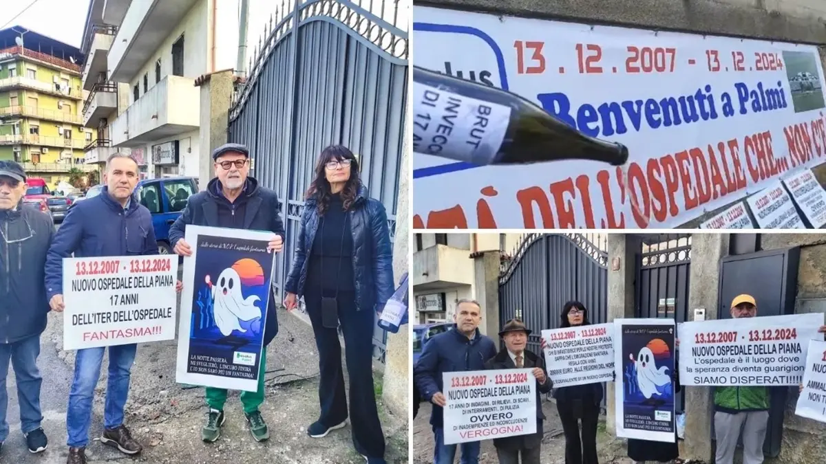 Palmi, ProSalus brinda amaramente al quasi maggiorenne \"Ospedale che non c'è\". «Basta scaricabarile»