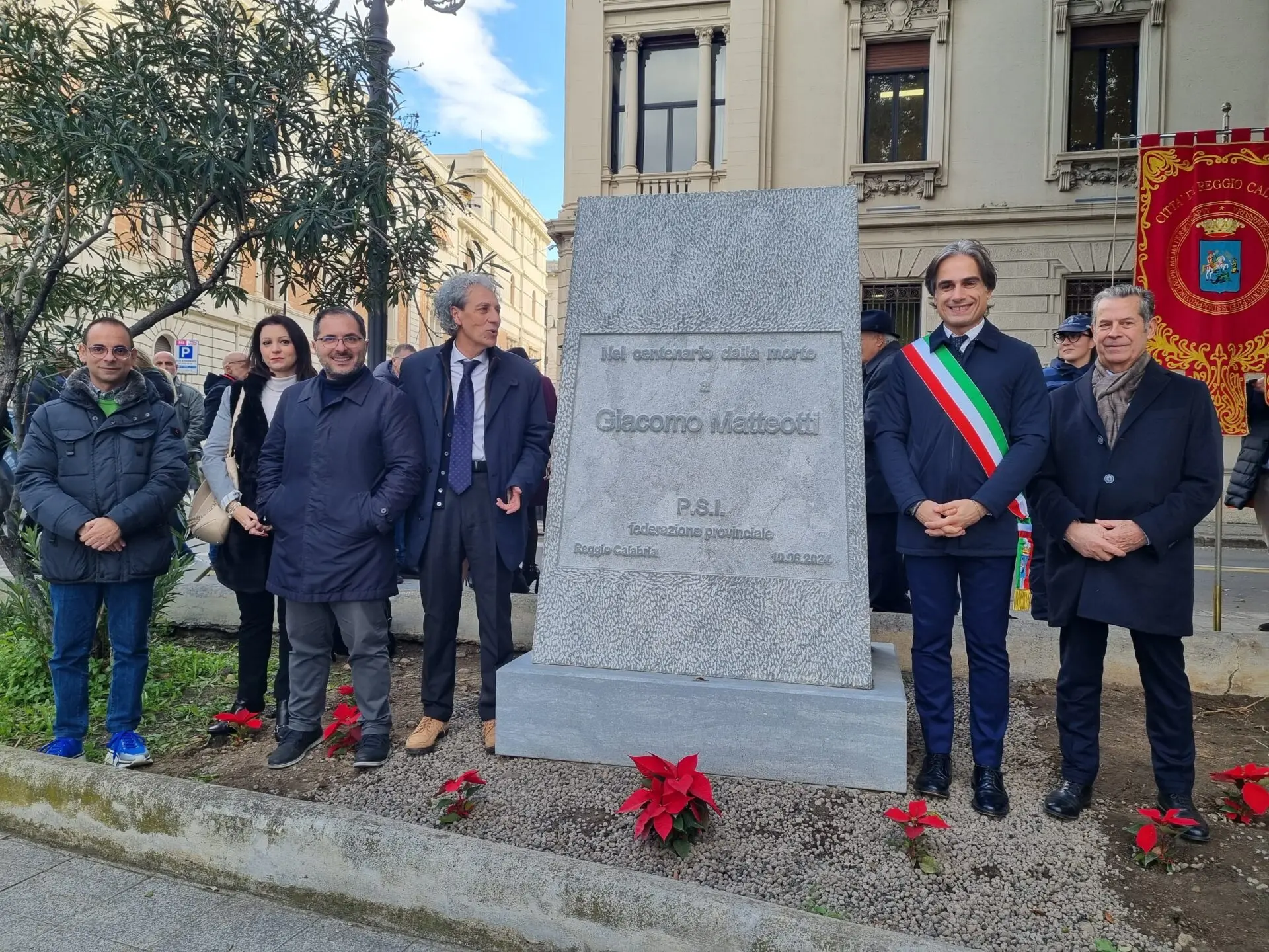 Inaugurata la stele commemorativa dedicata a Matteotti