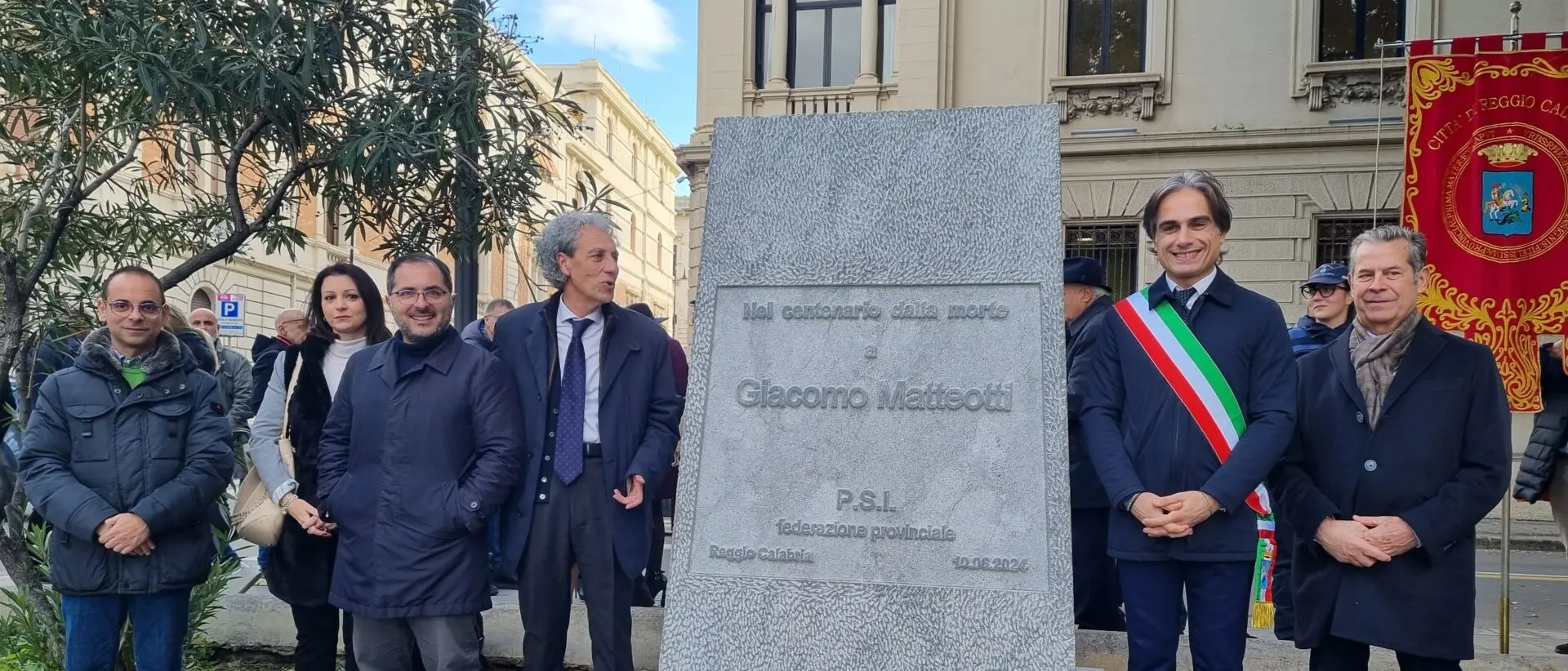 Inaugurata la stele commemorativa dedicata a Matteotti
