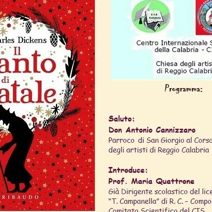 Reggio, il Cis promuove la conferenza \"A Christmas Carol (Ballata di Natale)\"