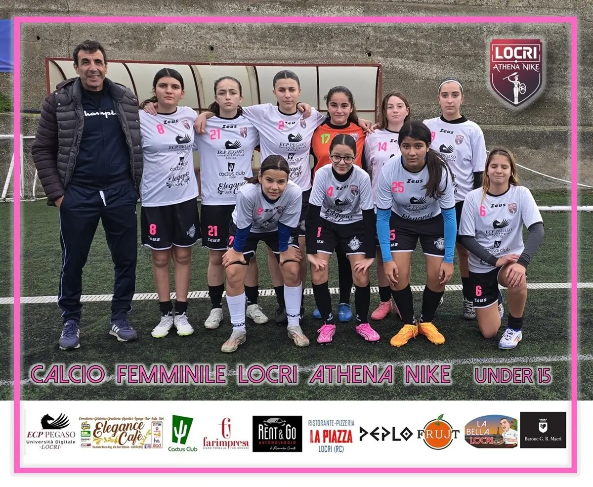 Calcio under 15 femminile, Reggina 1914 batte Locri Next Gen Athena Nike 6 a 2