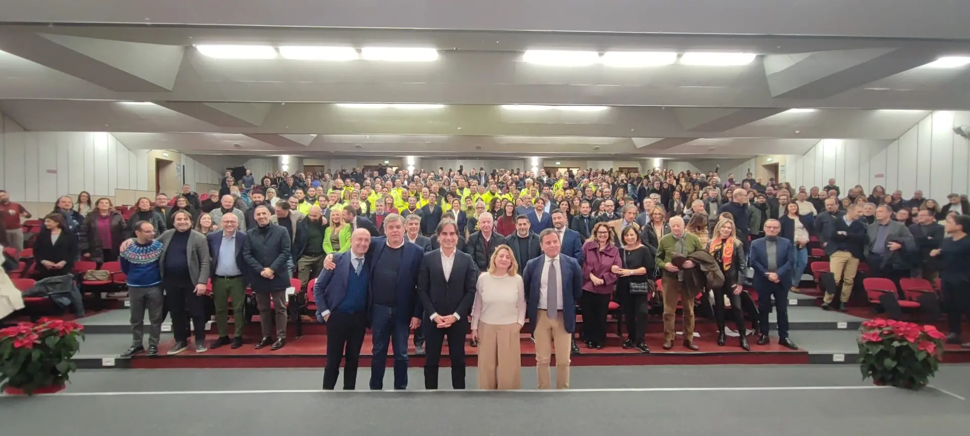 Falcomatà al Cedir per lo scambio di auguri con i dipendenti comunali