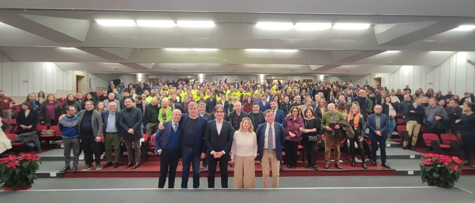 Falcomatà al Cedir per lo scambio di auguri con i dipendenti comunali