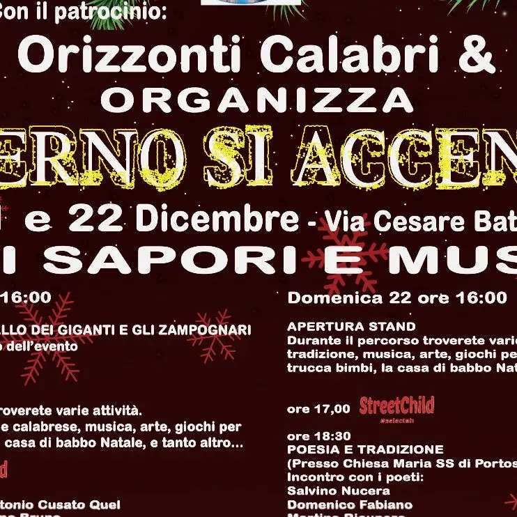 Siderno, due giorni di magia natalizia tra tradizione e cultura
