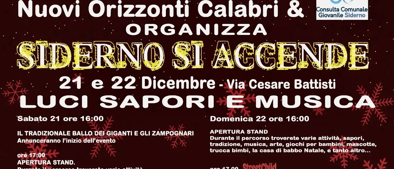 Siderno, due giorni di magia natalizia tra tradizione e cultura