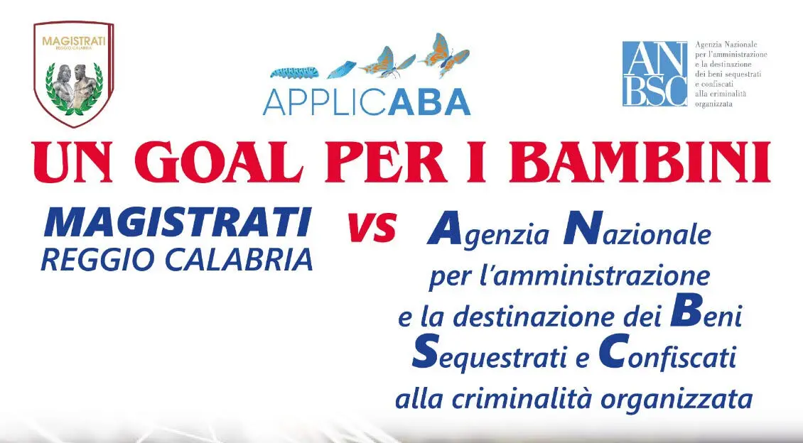 \"Un goal per i bambini\", Magistrati e Agenzia Beni Confiscati in campo per la solidarietà