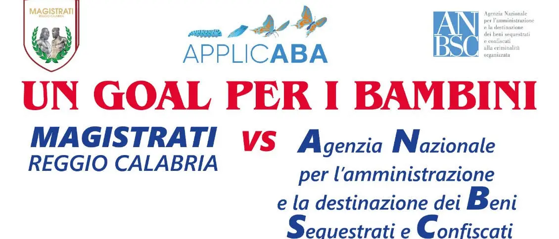 \"Un goal per i bambini\", Magistrati e Agenzia Beni Confiscati in campo per la solidarietà