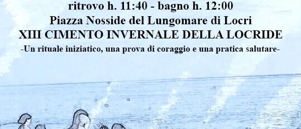 Cimento invernale, torna il tuffo in mare nella Locride