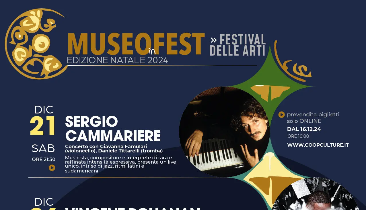 Natale al Museo, da Sergio Cammariere al gruppo gospel di Vincent Bohanan