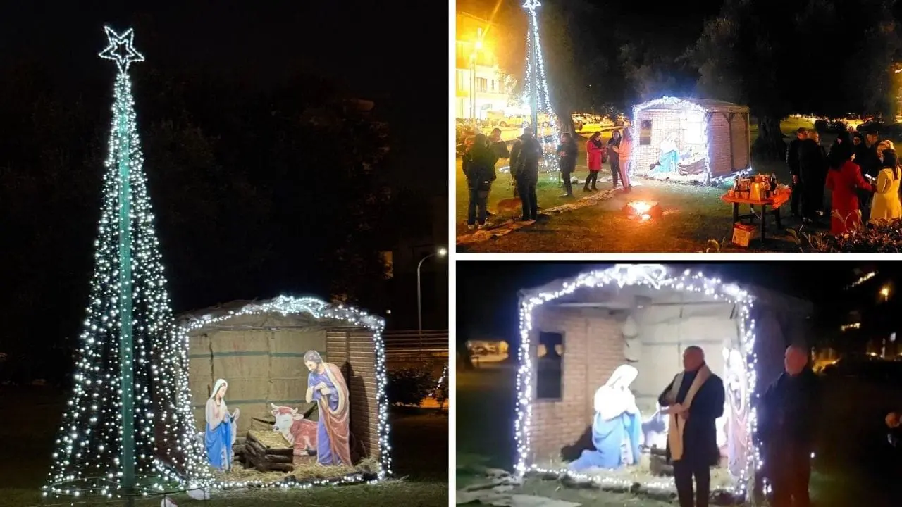 Esempio di educazione civica in un quartiere di Gioia Tauro, dove regnava l'incuria i residenti realizzano un giardino e un presepe