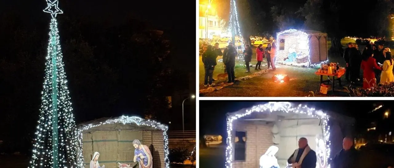 Esempio di educazione civica in un quartiere di Gioia Tauro, dove regnava l'incuria i residenti realizzano un giardino e un presepe