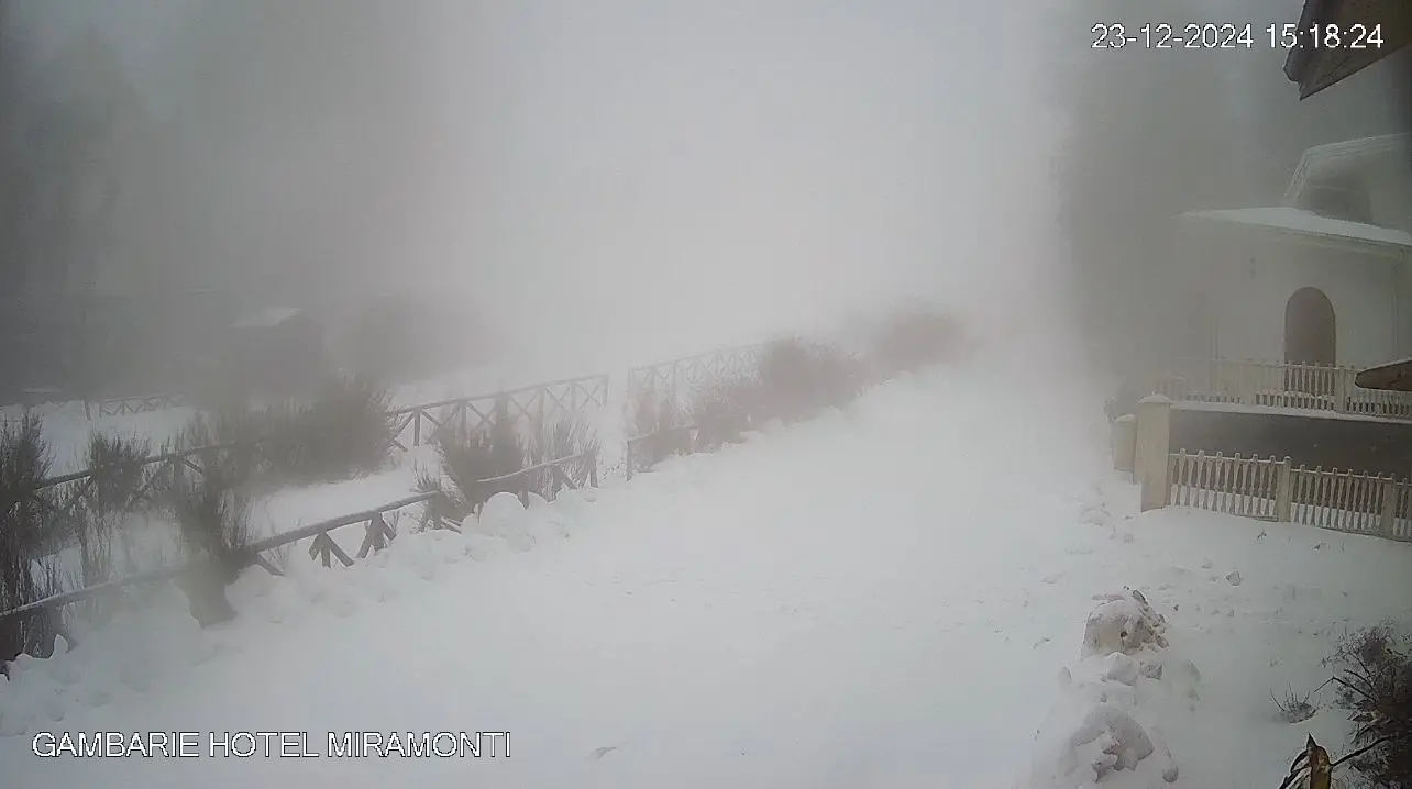 Neve a Gambarie, in montagna sarà un bianco Natale
