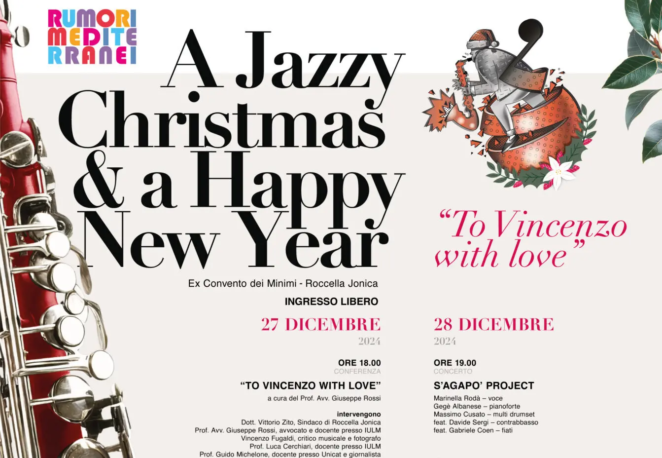 Roccella, il 27 dicembre al via il \"Jazzy Christmas and a Happy new Year\"
