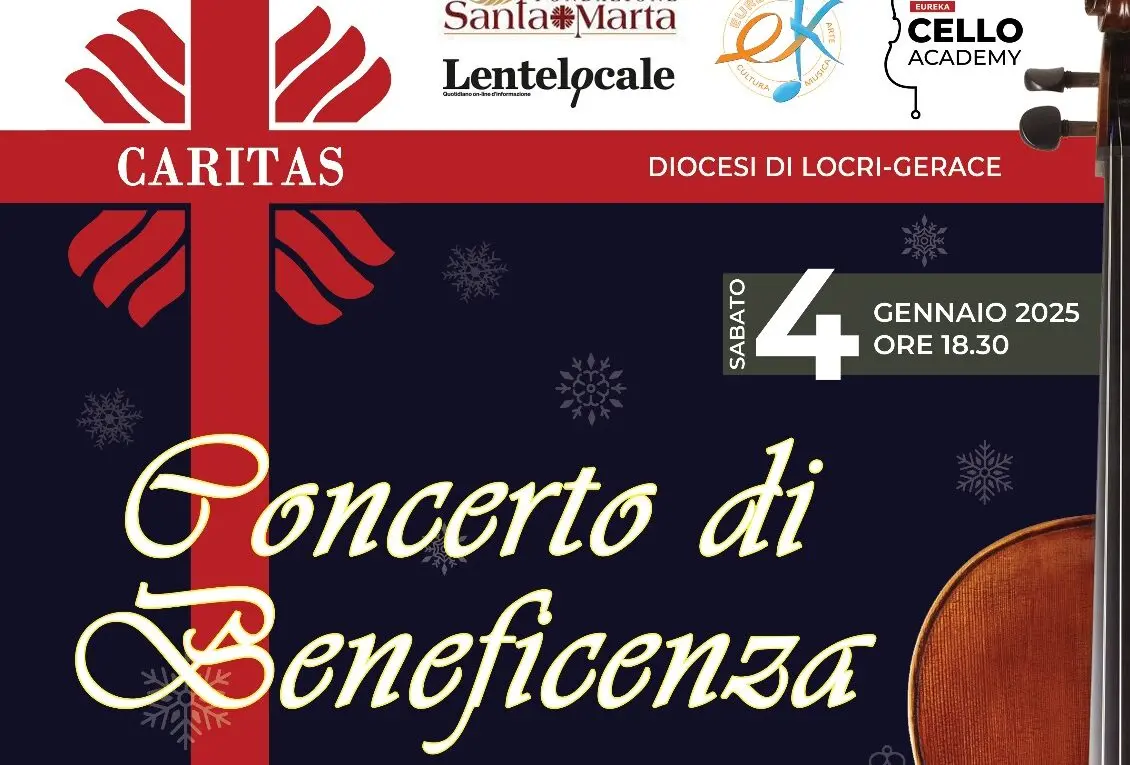 A Locri concerto di beneficenza a supporto dei progetti della Caritas Diocesana
