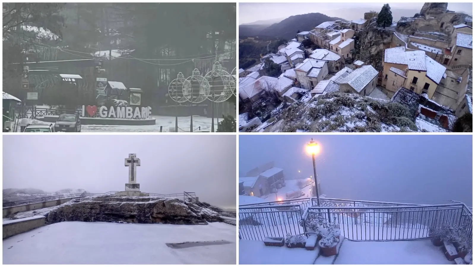 Aspromonte imbiancato alla Vigilia di Natale: uno spettacolo incantato da Bova, Roccaforte e Gambarie - FOTO
