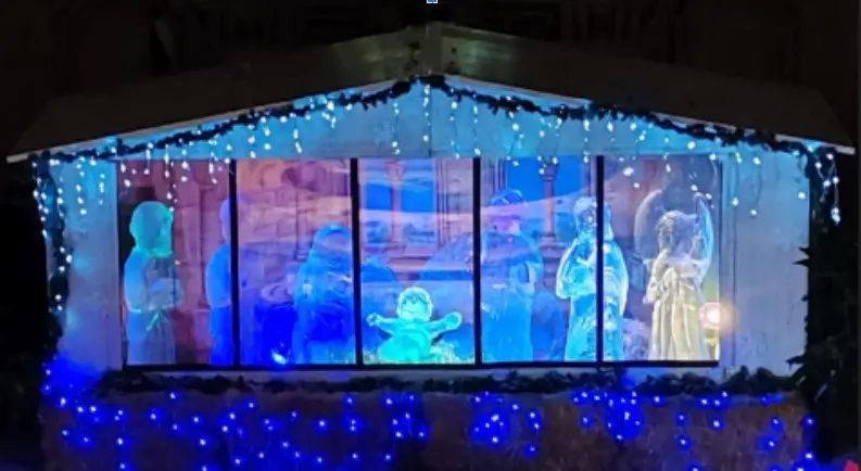 Natale a Taurianova tra presepe di ghiaccio e l'opera \"Mater Dei\"