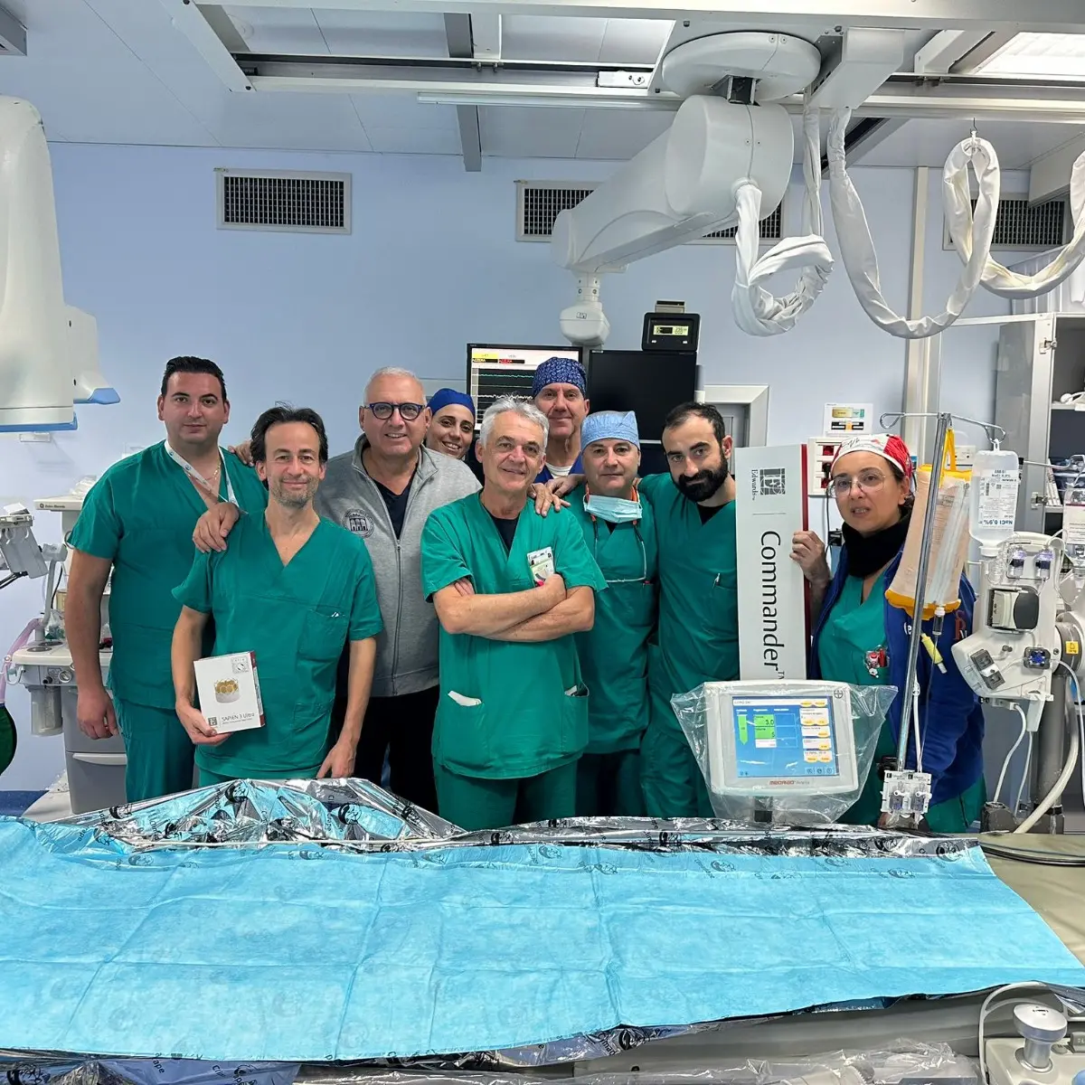 Al Gom di Reggio primo impianto della valvola aortica, prodotta con tessuto “Resilia”