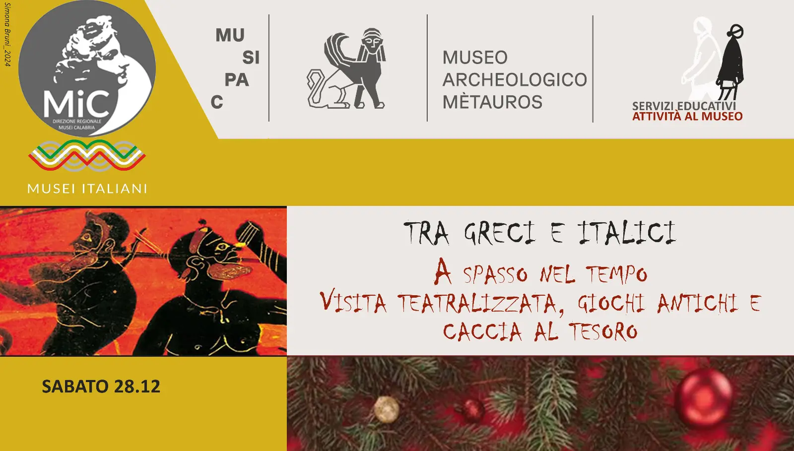 Sabato 28 dicembre mattinata di visite speciali al Museo Archeologico Metauros