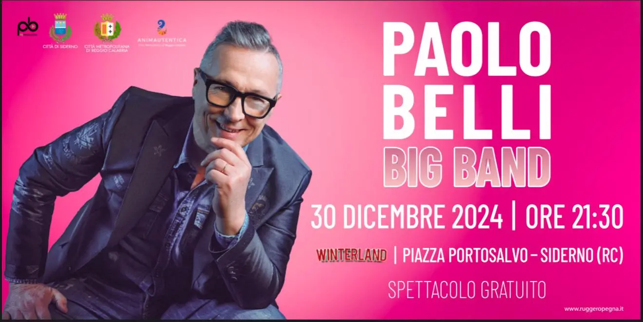Siderno, tutto pronto per il concerto di Paolo Belli e della sua Big Band