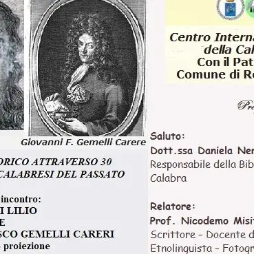 Reggio, il Cis della Calabria promuove incontro su Luigi Lilio e Giovanni Francesco Gemelli Careri