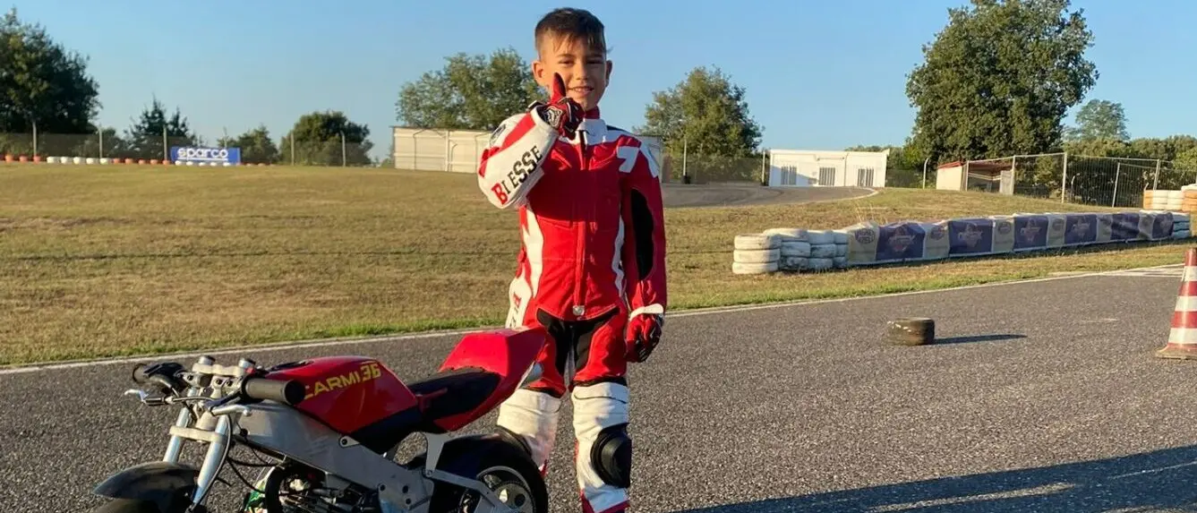 La storia di Carmelo: il bimbo che sogna in moto GP di diventare il \"Pecco Bagnaia\" di Taurianova