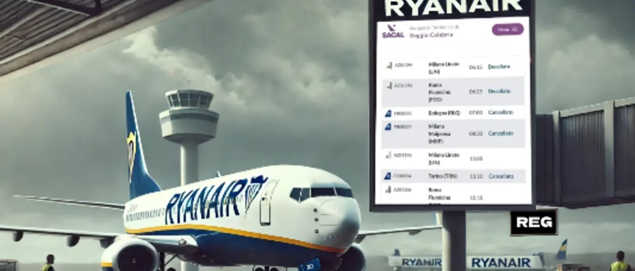Ryanair riduce i voli a Reggio Calabria: ecco tutto ciò che devi sapere